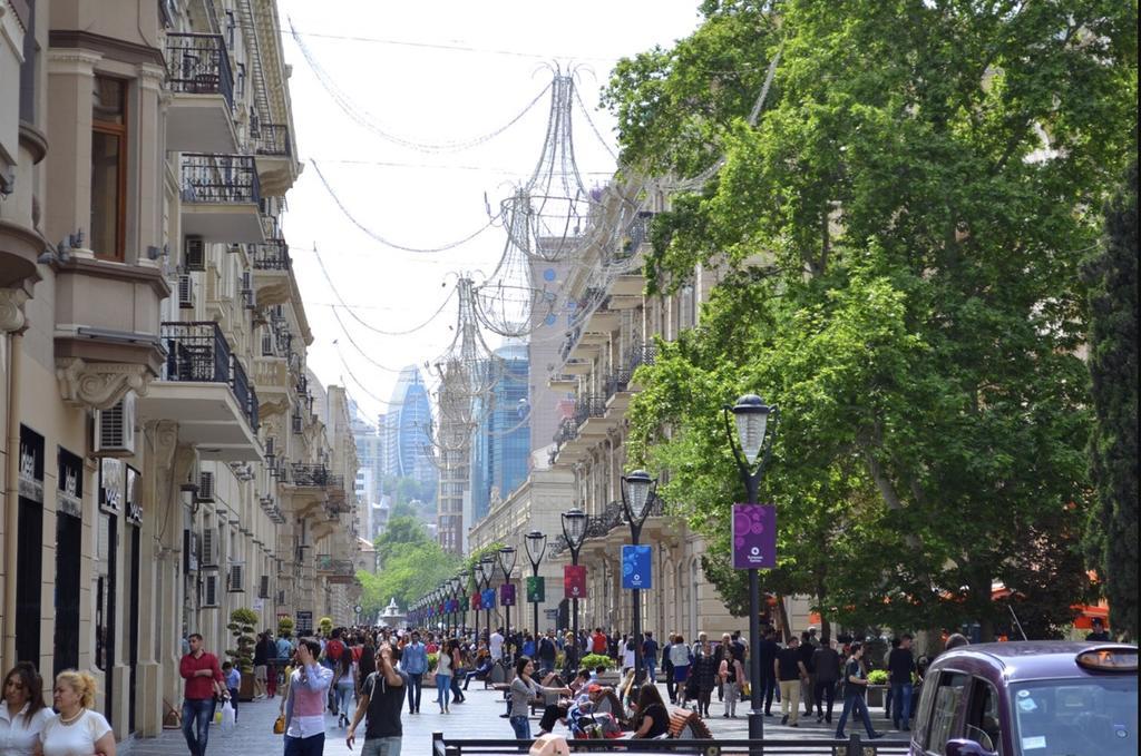 Check-In Apartment Near Fountain Square Vidadi Str Baku Exterior foto